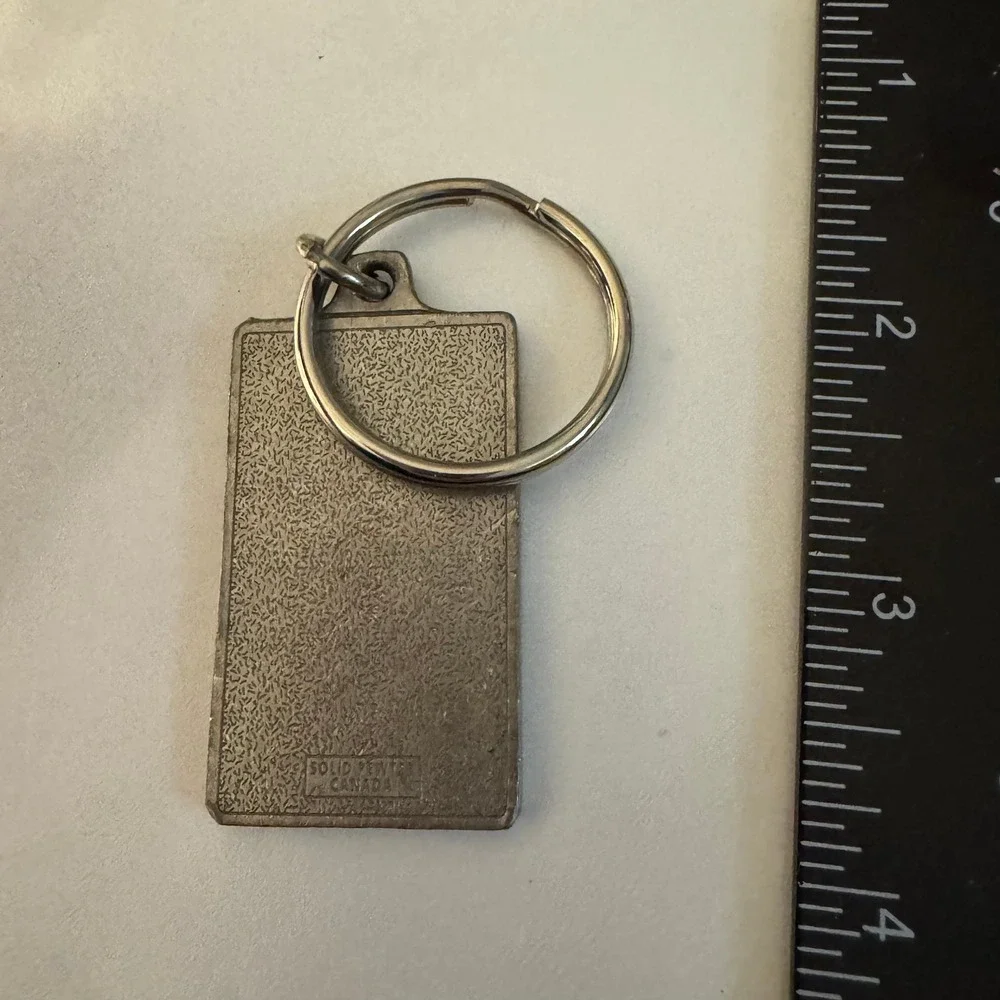 Vintage NYC‎ 99 Toronto Canada Keychain Solid Pewter Souvenir Keyring